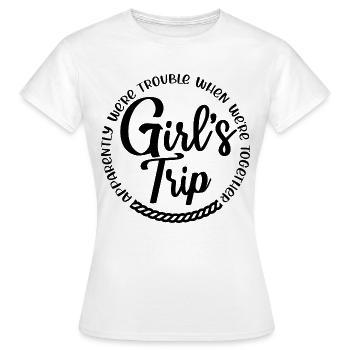 Voyage de fille Cool Girls Voyage Week-end Cadeau de vacances - T-shirt Femme - blanc - Devant - AI Model Female 172 dark (172cm)