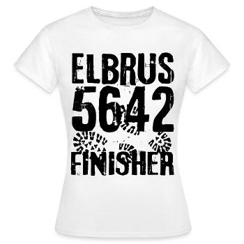 Mount Elbrus Caucasus Mountains 7 Seven Summits Mountain - Women's T-Shirt - white - Front - AI Model Female 172 dark (172cm)