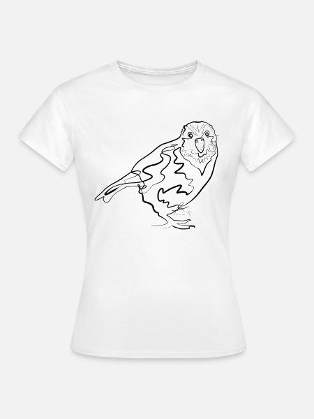 Kakapo Australien - one line drawing - Frauen T-Shirt - Weiß