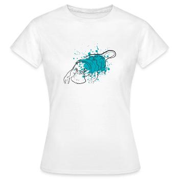 platypus - Women's T-Shirt - white - Front - AI Model Female 172 dark (172cm)