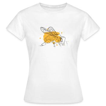 Biene Imker - Frauen T-Shirt - Weiß - Vorne - AI Model Female 172 dark (172cm)
