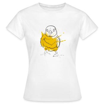 poussin - T-shirt Femme - blanc - Devant - AI Model Female 172 dark (172cm)