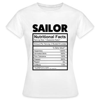 Seemann Segeln - Frauen T-Shirt - Weiß - Vorne - AI Model Female 172 dark (172cm)