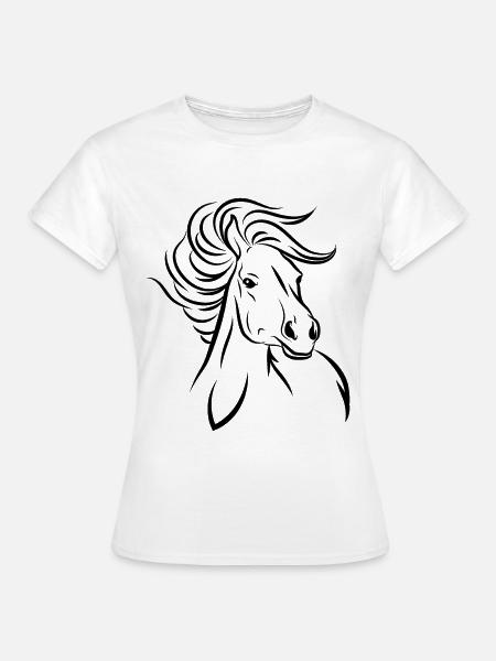 Cheval cheval - T-shirt Femme - blanc