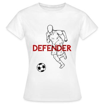 Defender Defender Soccer Saying Gift - Women's T-Shirt - white - Front - AI Model Female 172 dark (172cm)
