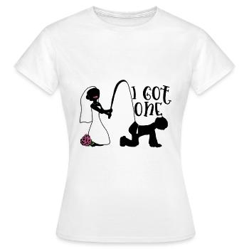 Mariage Mariage Mariage Cérémonie de mariage Marié - T-shirt Femme - blanc - Devant - AI Model Female 172 dark (172cm)