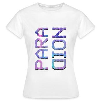 Vaporwave Aesthetic Paranoid - Frauen T-Shirt - Weiß - Vorne - AI Model Female 172 dark (172cm)
