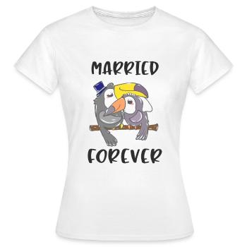 Mariage mariage mariage mariage marié - T-shirt Femme - blanc - Devant - AI Model Female 172 dark (172cm)