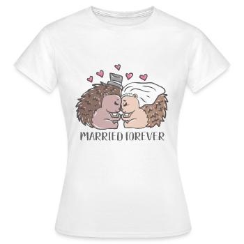 Mariage mariage mariage mariage marié - T-shirt Femme - blanc - Devant - AI Model Female 172 dark (172cm)