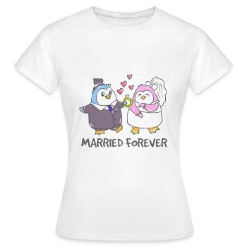 Mariage mariage mariage mariage marié - T-shirt Femme - blanc - Devant - AI Model Female 172 dark (172cm)