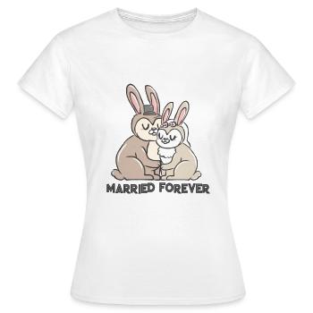 Mariage mariage mariage mariage marié - T-shirt Femme - blanc - Devant - AI Model Female 172 dark (172cm)
