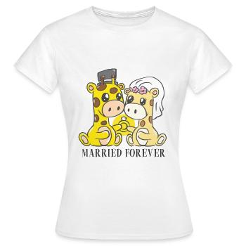 Mariage mariage mariage mariage marié - T-shirt Femme - blanc - Devant - AI Model Female 172 dark (172cm)