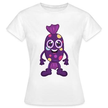 Bonbon bonbon - T-shirt Femme - blanc - Devant - AI Model Female 172 dark (172cm)