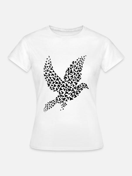 Friedenstaube Weltfrieden - Frauen T-Shirt - Weiß