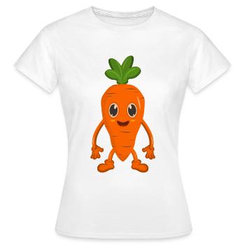 Carotte carotte - T-shirt Femme - blanc - Devant - AI Model Female 172 dark (172cm)