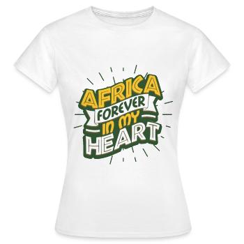 Africa - Women's T-Shirt - white - Front - AI Model Female 172 dark (172cm)