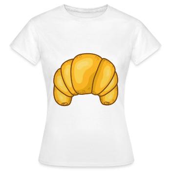 croissant - T-shirt Femme - blanc - Devant - AI Model Female 172 dark (172cm)