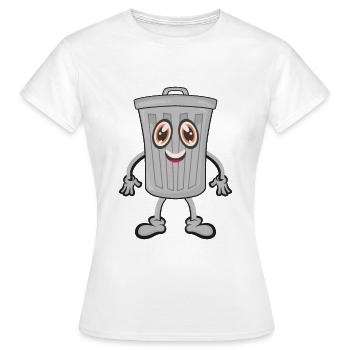 Poubelle poubelle - T-shirt Femme - blanc - Devant - AI Model Female 172 dark (172cm)