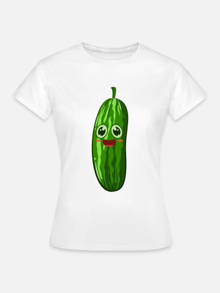 Gurke Gewürzgurke - Frauen T-Shirt - Weiß