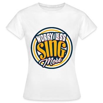 Chanter des chanteurs - T-shirt Femme - blanc - Devant - AI Model Female 172 dark (172cm)