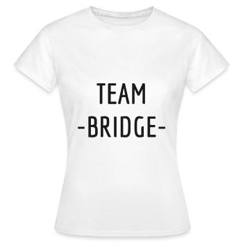 Team Bridge - Frauen T-Shirt - Weiß - Vorne - AI Model Female 172 dark (172cm)