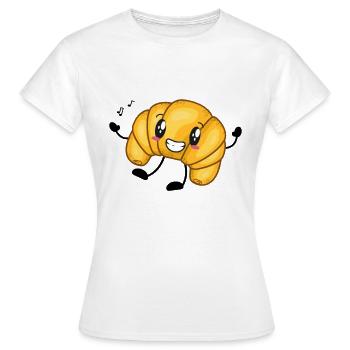 Croissant - Frauen T-Shirt - Weiß - Vorne - AI Model Female 172 dark (172cm)