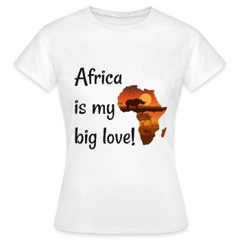 Africa - Women's T-Shirt - white - Front - AI Model Female 172 dark (172cm)