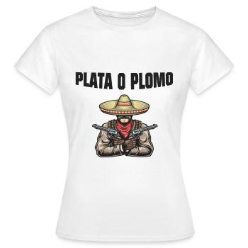 Mexikanischer Gangster - Frauen T-Shirt - Weiß - Vorne - AI Model Female 172 dark (172cm)