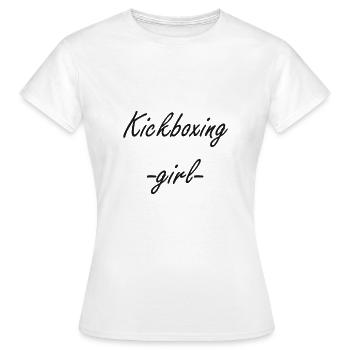kickboxing girl - Frauen T-Shirt - Weiß - Vorne - AI Model Female 172 dark (172cm)