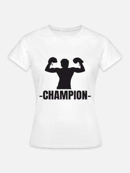 Boxen Champion - Frauen T-Shirt - Weiß