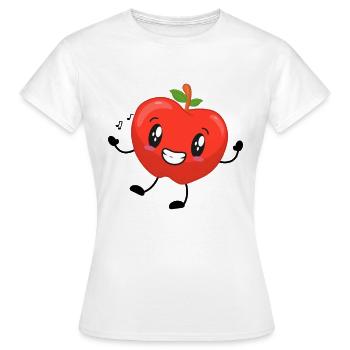 Pomme - T-shirt Femme - blanc - Devant - AI Model Female 172 dark (172cm)