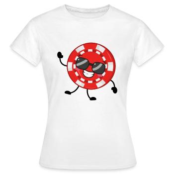 Poker - Frauen T-Shirt - Weiß - Vorne - AI Model Female 172 dark (172cm)