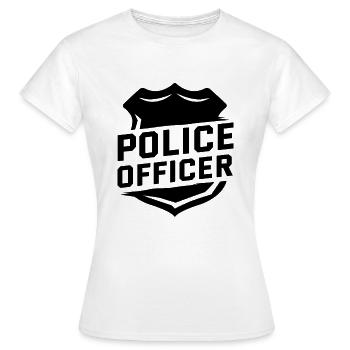 Police policeman - Women's T-Shirt - white - Front - AI Model Female 172 dark (172cm)