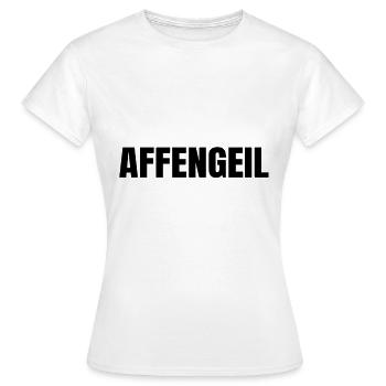 Singe excité - T-shirt Femme - blanc - Devant - AI Model Female 172 dark (172cm)