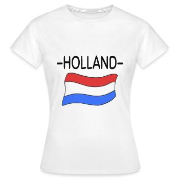 Holland - Women's T-Shirt - white - Front - AI Model Female 172 dark (172cm)