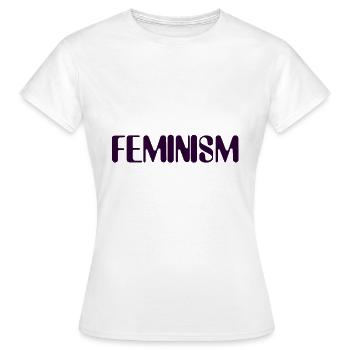 féminisme - T-shirt Femme - blanc - Devant - AI Model Female 172 dark (172cm)