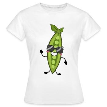 Pois - T-shirt Femme - blanc - Devant - AI Model Female 172 dark (172cm)