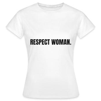 féminisme - T-shirt Femme - blanc - Devant - AI Model Female 172 dark (172cm)