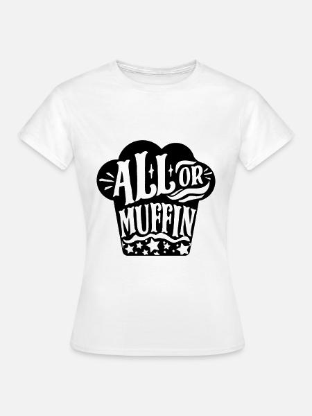 Muffin Backen Bäcker - Frauen T-Shirt - Weiß
