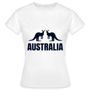 Australia - Women's T-Shirt - white - Front - AI Model Female 172 dark (172cm)