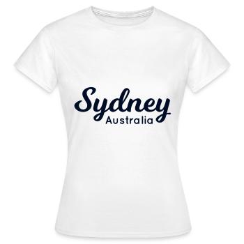 Sydney - T-shirt Femme - blanc - Devant - AI Model Female 172 dark (172cm)