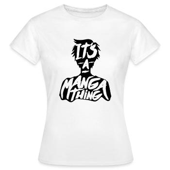 Manga - T-shirt Femme - blanc - Devant - AI Model Female 172 dark (172cm)