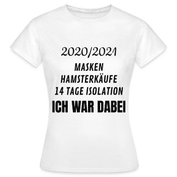 Corona - Frauen T-Shirt - Weiß - Vorne - AI Model Female 172 dark (172cm)