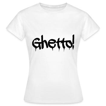 Ghetto Graffiti - Women's T-Shirt - white - Front - AI Model Female 172 dark (172cm)