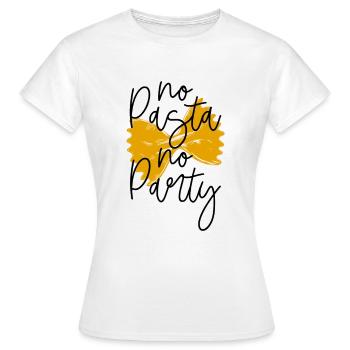 Pâtes pâtes - T-shirt Femme - blanc - Devant - AI Model Female 172 dark (172cm)
