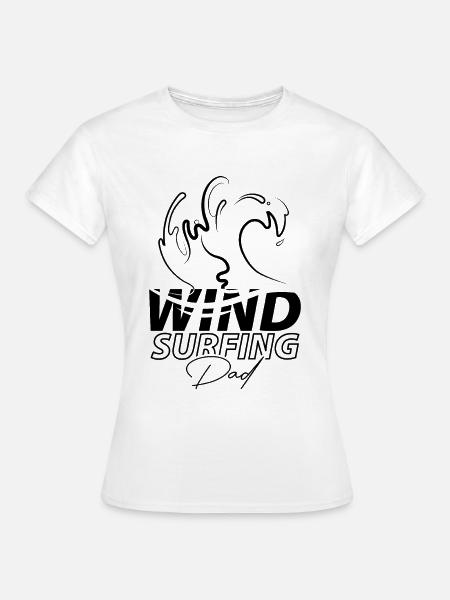 Windsurfer Wind Surfen Surfer Papa - Frauen T-Shirt - Weiß