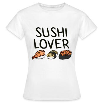 Sushi - T-shirt Femme - blanc - Devant - AI Model Female 172 dark (172cm)