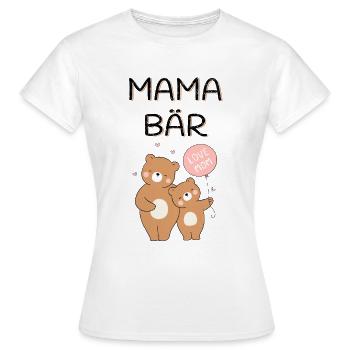 Mama Bär - Frauen T-Shirt - Weiß - Vorne - AI Model Female 172 dark (172cm)