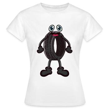 Reifen Autoreifen - Frauen T-Shirt - Weiß - Vorne - AI Model Female 172 dark (172cm)