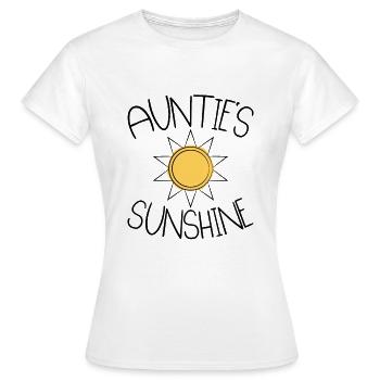 Aunt Sunshine Niece Nephew - Women's T-Shirt - white - Front - AI Model Female 172 dark (172cm)